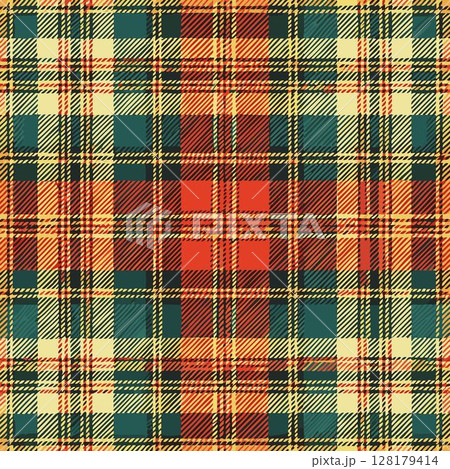 seamless tartan plaid background pattern with traditional colors. vector illustration. seamless tartan plaid background pattern with traditional colors. vector illustration. 128179414