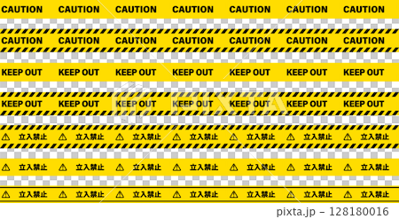 禁止進入/管制線膠帶圖案刷字 128180016
