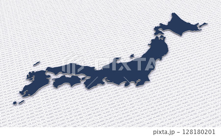 数字データと日本地図 数字データと日本地図 128180201