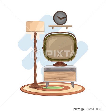 Illustration of Old Tv 128180310