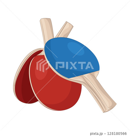 Illustration of Ping pong paddle 128180566
