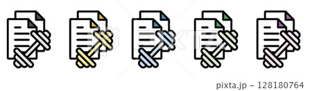 イラストアイコン素材セット:スポーツファイル310 イラストアイコン素材セット:スポーツファイル310 128180764