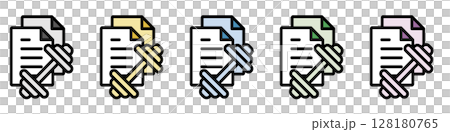 Illustration icon material set: Sports file 311 Illustration icon material set: Sports file 311 128180765