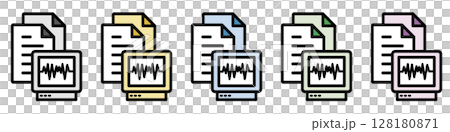 插圖圖示素材集:醫療文件251 插圖圖示素材集:醫療文件251 128180871