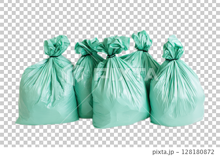 Waste Management Utilizing Green Trash Bags for Promoting Environmental Sustainability Efforts Waste Management Utilizing Green Trash Bags for Promoting Environmental Sustainability Efforts 128180872