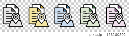 插圖圖示素材集：醫療文件270 128180892