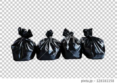 Black trash bags are essential for efficient waste management, storage solutions, and organization 128181158