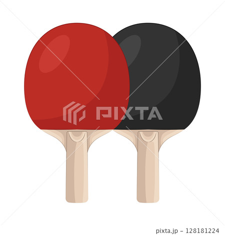 Illustration of Ping pong paddle Illustration of Ping pong paddle 128181224