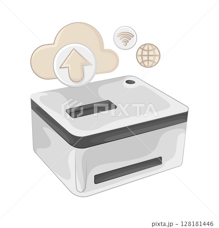 Illustration of Printer 128181446