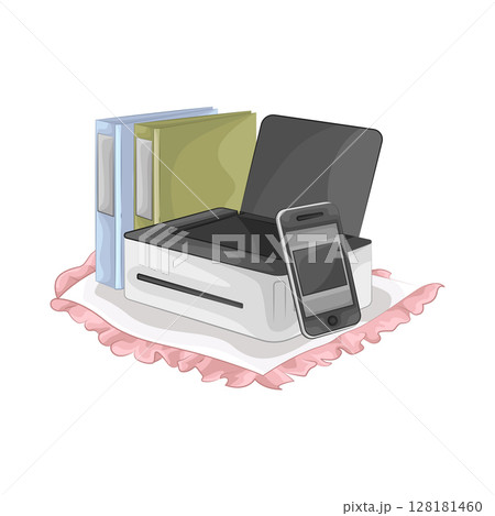 Illustration of Printer 128181460