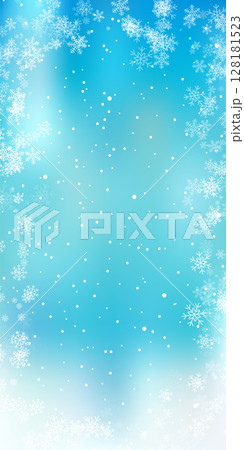 雪　クリスマス　冬　光　背景	 128181523