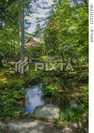 京都大原三千院 庭園の夏景色 京都大原三千院 庭園の夏景色 128181896