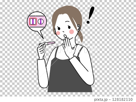 一名女子驚訝地發現自己懷孕了 128182110