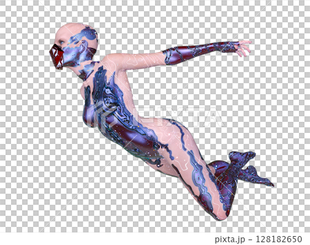Women's cyborg 128182650