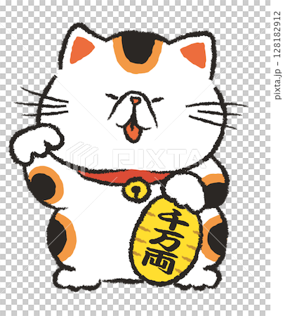 招き猫/エキゾチックショートヘア 128182912