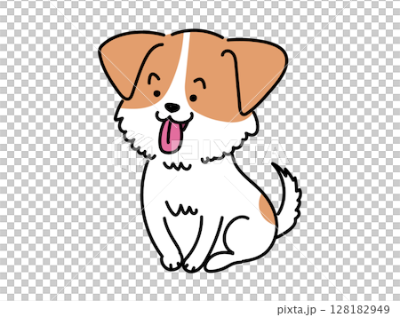 傑克羅素梗犬坐 傑克羅素梗犬坐 128182949