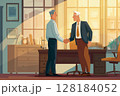 握手を交わす人のイラスト 128184052