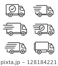 truck shipping delivery outline icon set 128184221