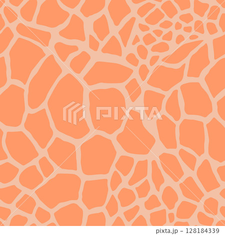 Abstract modern giraffe seamless pattern. Animals trendy background. Colorful decorative vector stock illustration for print, card, postcard, fabric, textile. Modern ornament of stylized skin 128184339