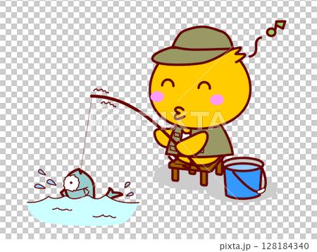 Fishing chick Fishing chick 128184340