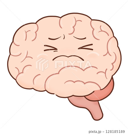 痛がる脳(カラー) 痛がる脳(カラー) 128185189