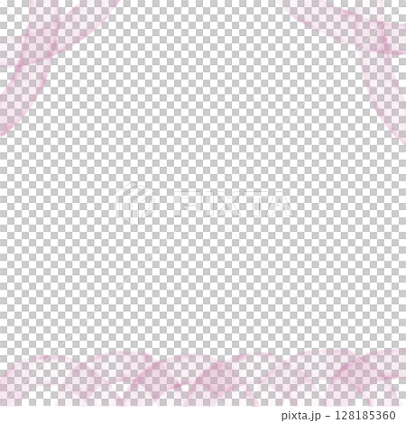 水彩アンティークリボンの背景イラスト　劇場風柄 128185360