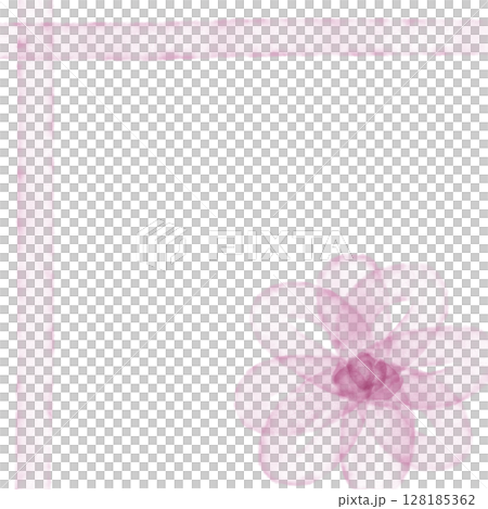 水彩仿古絲帶背景圖花卉圖案 水彩仿古絲帶背景圖花卉圖案 128185362