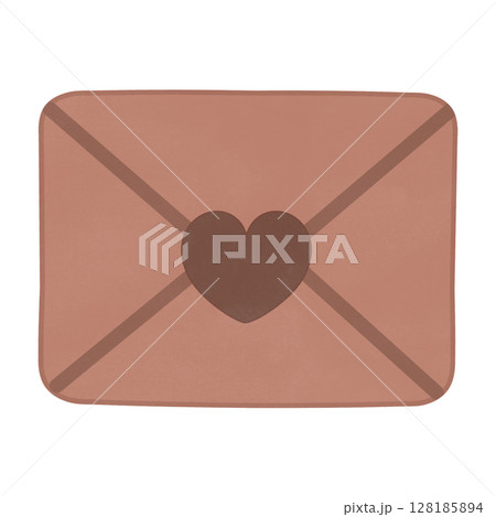 Red envelope with hearts  128185894