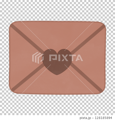 Red envelope with hearts  128185894