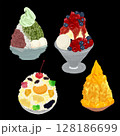 カラフルで美味しそうなかき氷 128186699