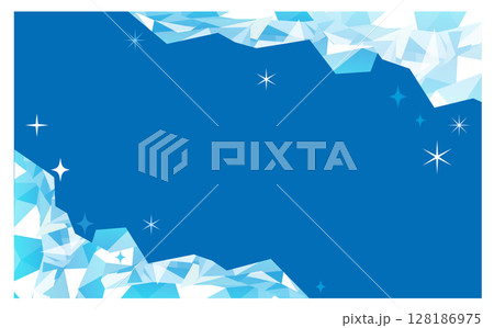 冷たい氷のベクターイラスト背景素材 冷たい氷のベクターイラスト背景素材 128186975