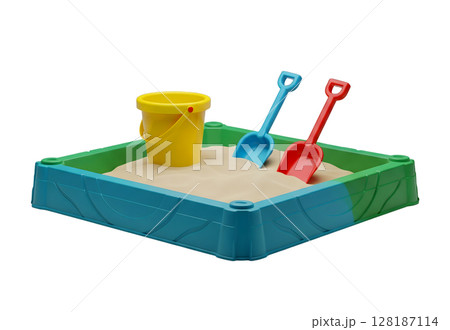Childrens Sandbox Minimalist 3D Rendering in a Soft And Smooth Renderer 128187114