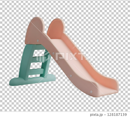 Childrens Slide Minimalist 3D Rendering in a Soft And Smooth Renderer 128187139