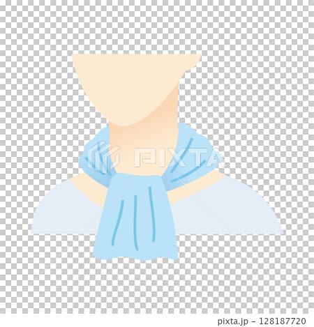 Summer items: Cool towel illustration Summer items: Cool towel illustration 128187720