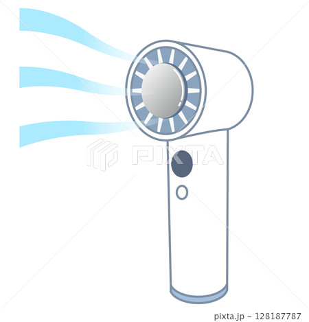 冷却プレート付きハンディファン　扇風機 128187787