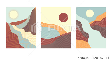 abstract posters set 128187971