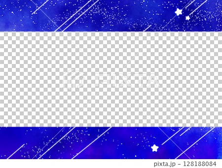 流れ星の上下フレーム 128188084
