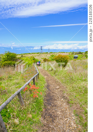 高ボッチ山登山道の風景【長野県】 128188106