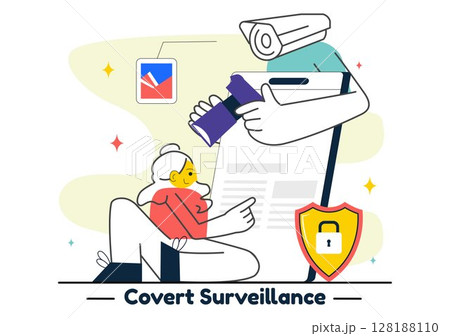 Covert Surveillance Vector Illustration...のイラスト素材 [128188110] - PIXTA
