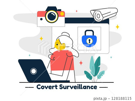 Covert Surveillance Vector Illustration...のイラスト素材 [128188115] - PIXTA