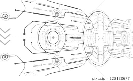 Aim system. Futuristic aiming .Digital technology .HUD digital interface screen design .Vector illustration. Aim system. Futuristic aiming .Digital technology .HUD digital interface screen design .Vector illustration. 128188677
