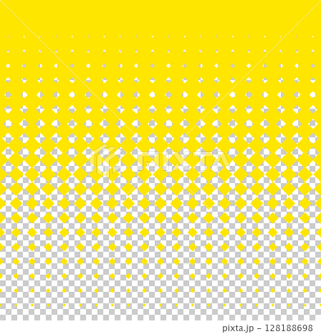 Background material with a series of large and small diamond shapes, gradation texture, yellow 128188698