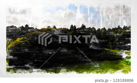 スケッチ風 スケッチ 風景 キレイ 俯瞰 ドローン写真 上空 空 山 空中 浮遊 幻想的 ドローン スケッチ風 スケッチ 風景 キレイ 俯瞰 ドローン写真 上空 空 山 空中 浮遊 幻想的 ドローン 128189806