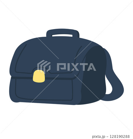 Illustration of a Navy Backpack 128190288
