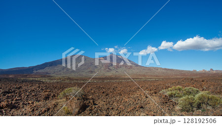 Mountain and desert. Panoramic landscape of Tenerife island, Spain Mountain and desert. Panoramic landscape of Tenerife island, Spain 128192506