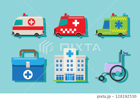 Medical transport and hospital equipment 128192530