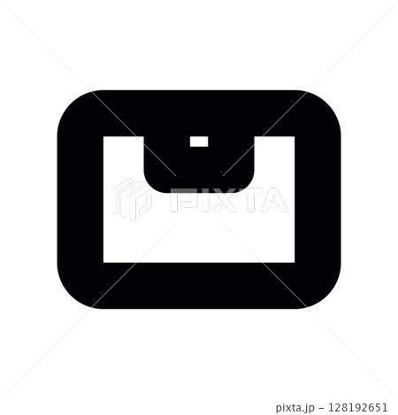 Minimalist Side View of a Taped Delivery Box Icon Minimalist Side View of a Taped Delivery Box Icon 128192651