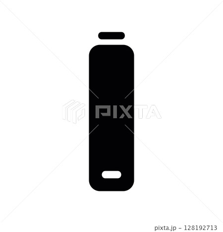 Vertical Battery Icon Indicating a Charged or Full Power State Vertical Battery Icon Indicating a Charged or Full Power State 128192713