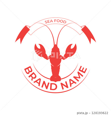 Vintage lobster logo 128193622