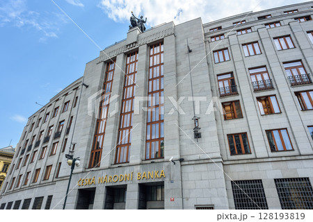 Headquarters of Czech National Bank, Ceska narodni banka - CNB, central bank of Czechia, in Prague, Czech Republic Headquarters of Czech National Bank, Ceska narodni banka - CNB, central bank of Czechia, in Prague, Czech Republic 128193819